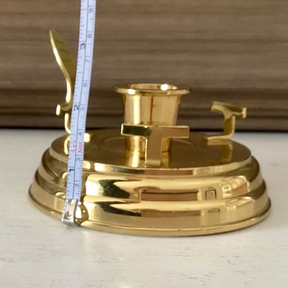 PartyLite Chamber Lamp Brass Candlestick Taper Candle Holder Base Retired Decor - Picture 8 of 9